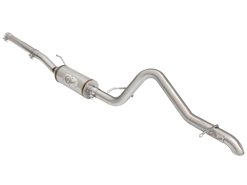 aFe Mach Force XP 2.5 In. Exhaust Kit No Tip 07-18 Jeep Wrangler - Click Image to Close